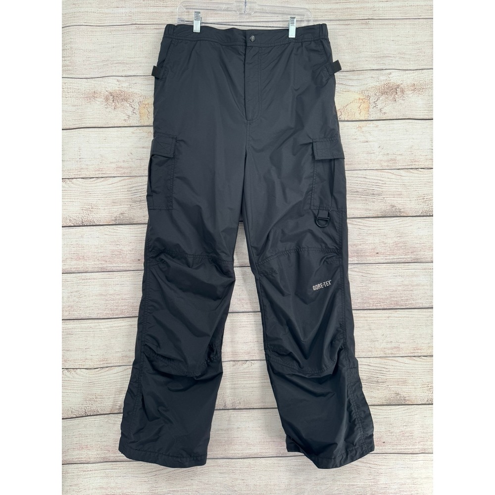 Gore-Tex Cargo Pants Men L Black Waterproof Hiking Techwear 6030R